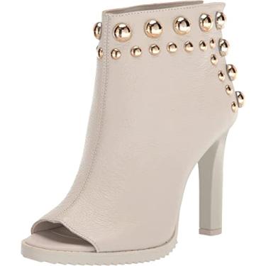 Imagem de Karl Lagerfeld Paris Bonnie-Peep Toe Bo Brayden feminino, Branco macio, 6.5