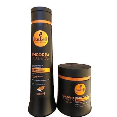 Imagem de Kit Haskell Encorpa Shampoo 500ML + 1 Mascara 500ML
