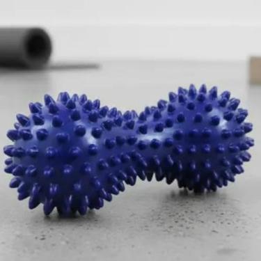 Imagem de Bola Massageadora Dupla Tipo Amendoim para Fisioterapia, Pilates e Yoga | Liberação Miofascial, Relaxamento Muscular, Dores nos Pés, Ombros e Panturrilhas, Fascite Plantar, Artrite, Alongamento e Fitness – Luiggi Presentes®