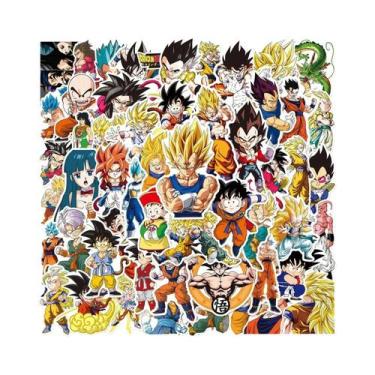 Imagem de Adesivos Dragon Ball Son Goku 50PCS Impermeáveis Para Capas De Telefon