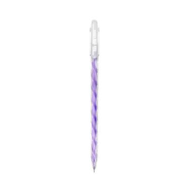 Imagem de Caneta Gel Ponta Fina 0.6mm Spin Clássica TRIS, Roxo