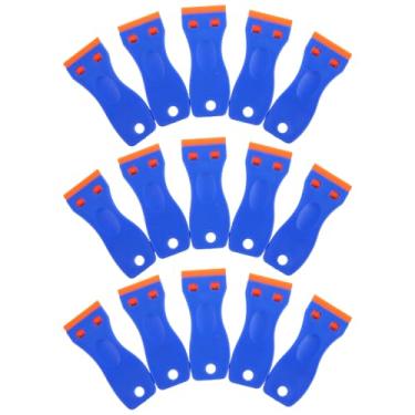 Imagem de DOITOOL 20 peças de raspador de cola de plástico durável ferramenta de remoção de adesivo afiado para limpeza eficiente aplicação de envoltório de vinil pára-brisa janela matização portátil e versátil