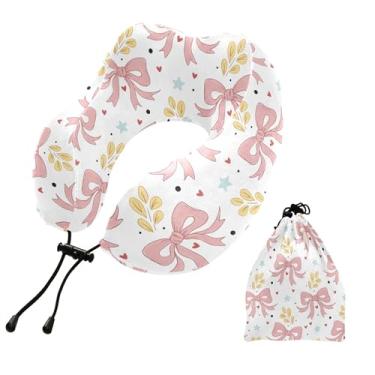 Imagem de Burbuja Almofada de pescoço com laço para viagem, almofada de viagem de espuma viscoelástica para suporte de cabeça de carro de avião dormindo, lavável na máquina e portátil
