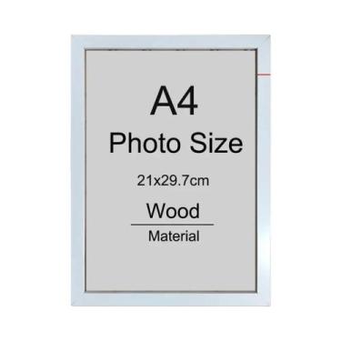 Imagem de Porta-Retrato De Madeira A4 8x12in Conjunto De 1, 2 Ou 3 Para Certific