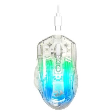 Imagem de Mouse Gamer Redragon Chazzis Crystal, RGB, Transparente - M695CT-Unissex