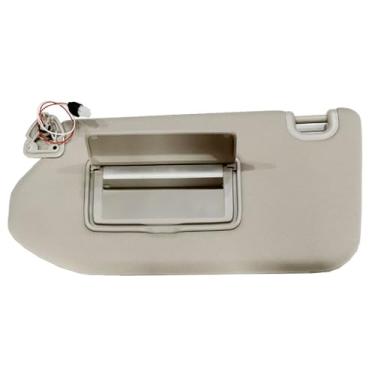 Imagem de DEVMO Viseira de sol cinza do lado esquerdo do motorista compatível com Ni-ssan Pathfinder 5,113.0-5,125.7 cm-finiti QX60 2014-2017 JX35 2013 substitui # 96401-9PB0A