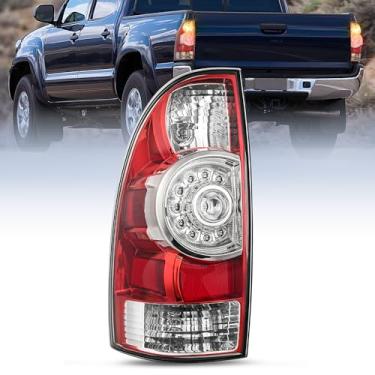 Imagem de Nilight Conjunto de lanterna traseira compatível com Toyota Tacoma 2005, 2006, 2007, 2008, 2009, 2010, 2011, 2012, 2013, 2014 e 2015, lente de LED de substituição, lado do motorista, 2 anos de