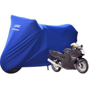 Imagem de Capa De Tecido Lycra Moto Honda CBR 1100XX Super BlackBird - Mz, Azul