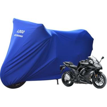 Imagem de Capa De Cobrir Moto Kawasaki Ninja 1000 Não Risca Pintura - Mz, Azul