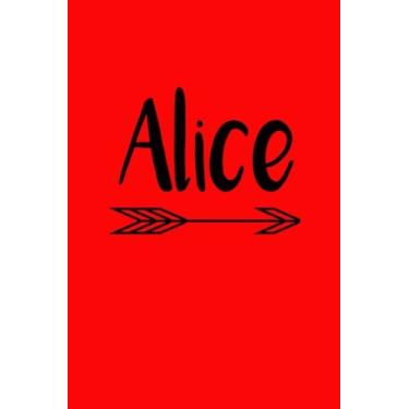 Imagem de Alice Personalized Name Blank Paperback Journal
