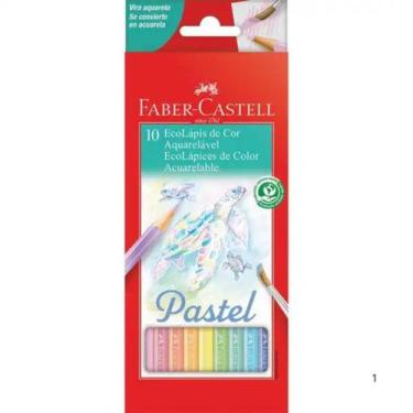 Imagem de Lapis De Cor Com 10 Cores Aquarelavel Pastel Faber Castell