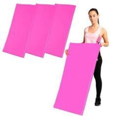Imagem de Kit 3 Colchonete ROSA Academia / Yoga / Pilates - 90x40x3cm SC - flexm