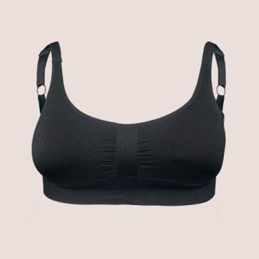 Imagem de Sutiã Comfort Zee Rucci Com Bojo Removível Sem Costura, Preto, 44