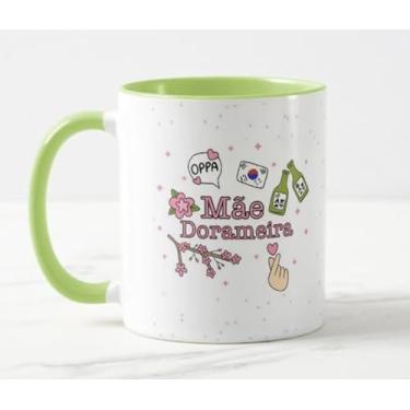 Imagem de Caneca Mãe Dorameira Mãe Que Ama Doramas Int Verde Claro