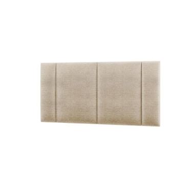 Imagem de Cabeceira Casal Estofada Com Led Linho Bege