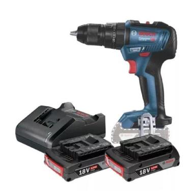 Imagem de Furadeira Parafusadeira Bosch Gsb 18v-50 + 2 Baterias Carregador Bivol