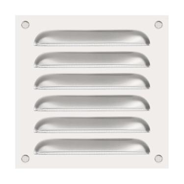 Imagem de PATIKIL Capa de ventilação de aço inoxidável de 15 x 15 cm, capa de ventilação de grade de ar HVAC, malha embutida para casa, cozinha, lareira, banheiro, parede, teto, prata