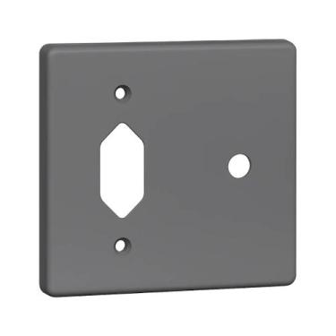 Imagem de Placa 4x4 Posto Tomada + Saída De Fio Legrand 54395 - PIAL