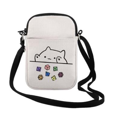 Imagem de TSOTMO Saco de dados para jogar gatos com zíper bolsa transversal de dados para jogadores presente engraçado para jogos, Cat 7 Dice Cr, Tendência