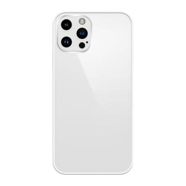 Imagem de Capinha Compativel com iPhone 12 Pro Max Verso Vidro Reflexivo Bordas de Silicone Luxuosa Premium Com Proteção de Camera