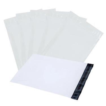 Imagem de Kit 100 Envelopes de Segurança Branco 26x36cm Opaco Inviolável - VIVER