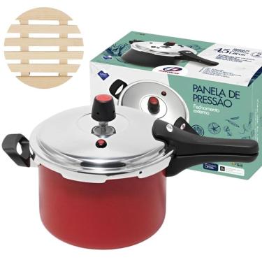 Imagem de Panela De Pressão 4,5 L Fechamento Externo + Descanso Panela