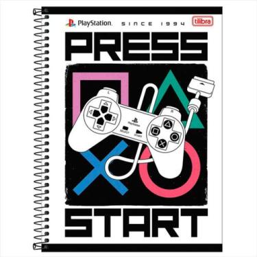 Imagem de Caderno Tilibra universitário 1M playstation 80 folhas