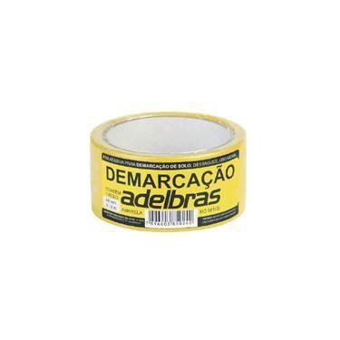 Imagem de Fita Adesiva Demarcação de Solo Amarelo 48x14 Metros Adelbras