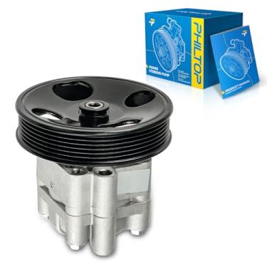 Imagem de PHILTOP Bomba de direção hidráulica 21237 com polia, adequada para 2006-2008 M35, 2011-2012 G25, substitui OE 21237, 3690, 3691, 49110EG000, 49110JK000B
