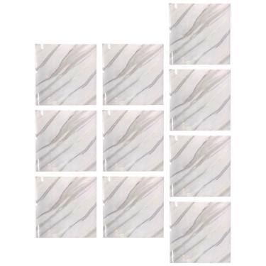 Imagem de Placa Adesiva Marmore 3d Kit 10 Uni Papel De Parede Autocolante Obra Reforma Decoraçao Casa Banheiro Cozinha Varanda