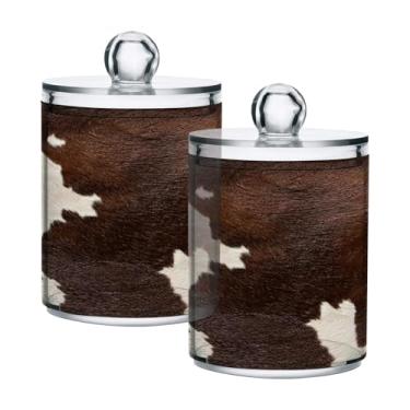 Imagem de Qilmy Qtip Suporte de 400 ml, frasco de armazenamento de boticário de plástico transparente com tampa, dispensador de recipiente de banheiro para bola de algodão, cotonete, fio dental, pacote com 2