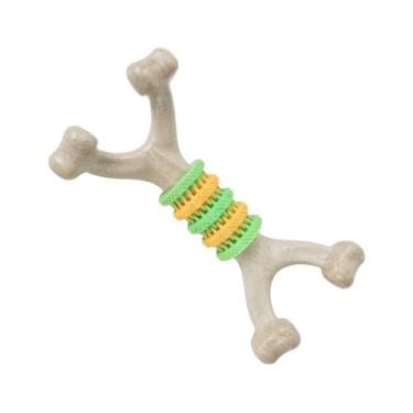 Imagem de Brinquedos de Mastigar para Cães,Osso Interativo para Mordedores com Jogo,Brinquedo para Dentição de Cachorros | Para Brincar de Buscar Arremessar Morder Aliviar Tédio Aniversário Natal