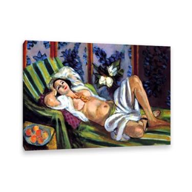 Imagem de Henri Matisse Decoração de parede Odalisca com Magnólias Poster arte impressionista em tela Henri Matisse Impressões de arte de parede para quarto, escritório, sala de estar, banheiro, moldura de 85 x