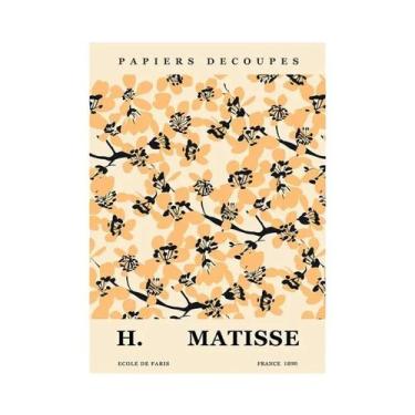 Imagem de Pintura Em Tela Abstrata Yayoi Kusama Matisse Flowers Market Para Deco