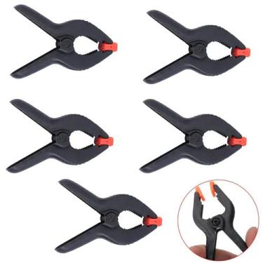 Imagem de Kit 5x Mini Alicates Garra de Mola 3" Braçadeira e Suporte de Fundos F