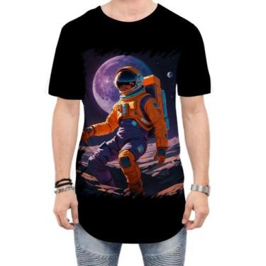 Imagem de Camiseta Longline Astronauta Dance Vaporwave 6 - Kasubeck Store®, M