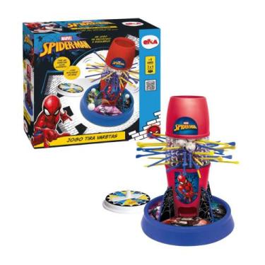 Imagem de Brinquedo jogo tira varetas spider-man 1350 elka