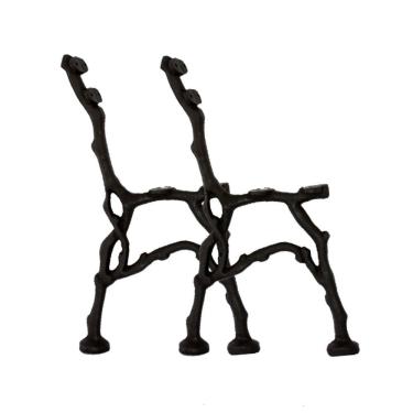 Imagem de Par Pé de Banco Praça Jardim Raizinha em Ferro Fundido