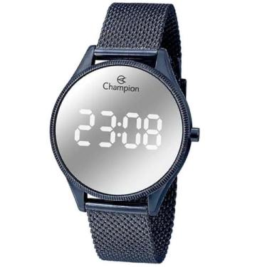 Imagem de Relógio CHAMPION feminino digital espelhado azul CH40133N