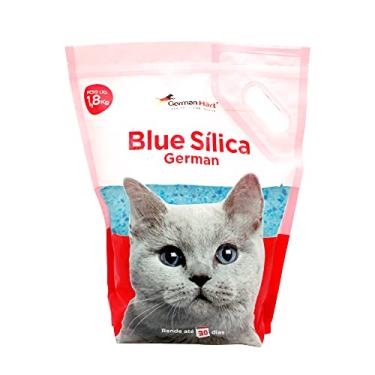 Imagem de GERMANHART Areia Higienica para Gato com Cristais de Silica e Cristais Azuis Antiodor/Neutraliza os Odores/Alta Durabilidade/Sem Sujeira - 1,8kg (Sílica - Cristais Azuis Antiodor)