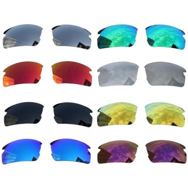 Imagem de Acefrog 8 pares de lentes polarizadas de substituição para óculos de sol Oakley Flak 2.0 XL OO9188 à prova de estilhaçamento, antiarranhões, pacote econômico