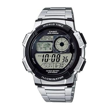 Imagem de Casio Relógio digital masculino AE1000WD-1AVCF prateado