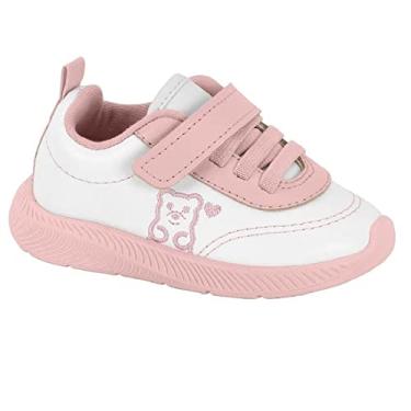 Imagem de Tênis Inf Fem Molekinha Napa Turim Branco/Rosa 2723.106 TAMANHO:18; COR:BRANCO