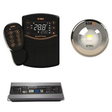 Imagem de 1x led rgbw 15w tholz + fonte 60w +  smartpool, 15W