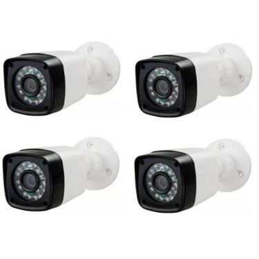 Imagem de kit 4 Câmera Bullet 4x1 Hd 720p Infra 20 Metros - Luatek