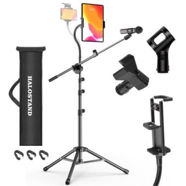 Imagem de Suporte de Microfone Halostand Dobrável para iPad - com Clipe para Chã