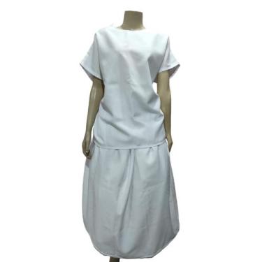 Imagem de Saia de Ração Branca - Candomblé - Umbanda - oyakemi