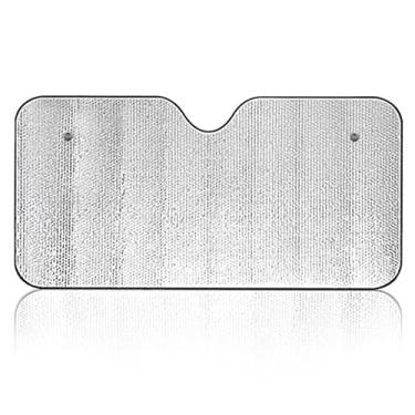 Imagem de 1 Pç de Para-brisa Dianteiro, Protetor Solar de Carro. Protetores de Sol para Para-brisas Carro À Prova de Vento Protetor Solar para Bloquear Raios UV para a maioria dos carros, SUV e Caminhões (Prata