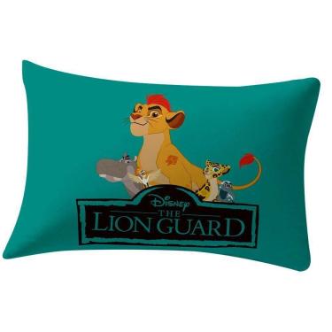 Imagem de Fronha Portallar Malha Estampa Localizada Simba E Amigos Guarda Do Leão 48cmx68cm Verde