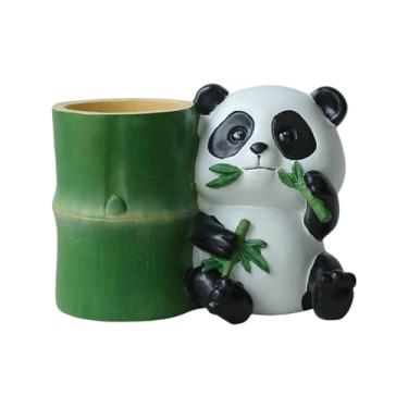 Imagem de Porta-Lápis | Organizador de Canetas Panda para Escritório,Acessórios Multifuncionais Para Organizar Mesa - Estudo, Papelaria e Pincéis de Maquiagem